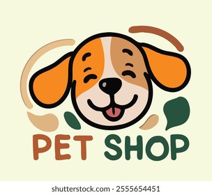 Dog Pet Shop Business Logo Vector Illustration