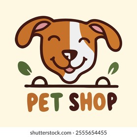 Dog Pet Shop Business Logo Vector Illustration