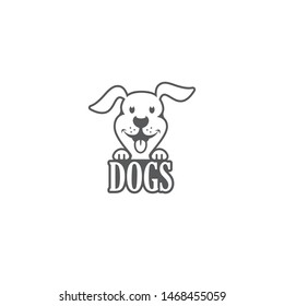 Dog pet shop logo vector 