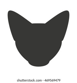 dog pet silhouette isolated icon vector illustration design