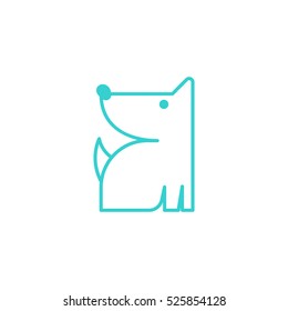 Dog Pet Store Logo Design Template Element