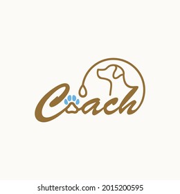 Dog Pet Training Business Logo Design 