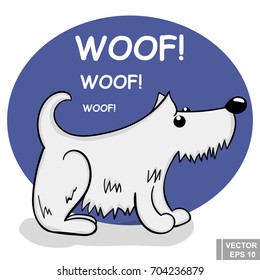 Dog. A pet. Vector illustration. The icon. For your design.