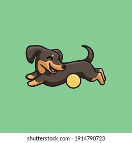 dog pet vector minimalism dachshund