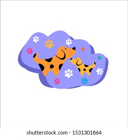 dog petshop and vet logo vetor 