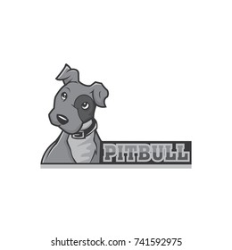 Dog Pit Bull Logo Vector