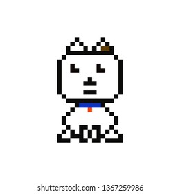 Dog pixel art