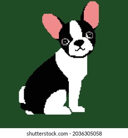 Dog pixel art 8 bit