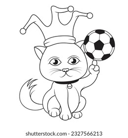 a dog is playing ball
