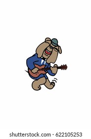 Dog Playing Guitar