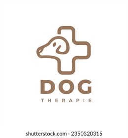 Hund-Logo-Design-Vektorgrafik