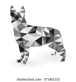 Dog polygonal style