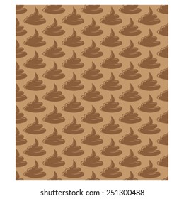 Dog poo seamless background