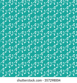 Dog Poodle vector art background design for fabric and decor. Seamless pattern