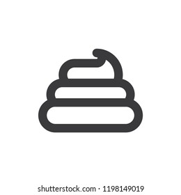 Dog poop vector icon