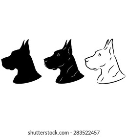 Dog Portrait Silhouette