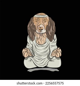 Dog pray vector for Illustration