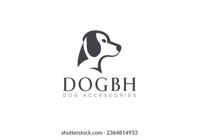 Dog premium minimalist logo vector