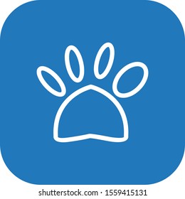Dog Print icon isolated on background
