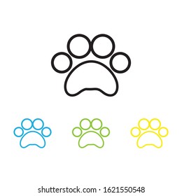 DOG print icon vector logo template