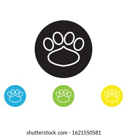 DOG print icon vector logo template