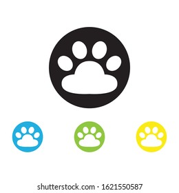 DOG print icon vector logo template