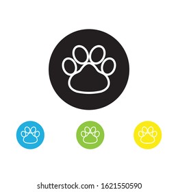 DOG print icon vector logo template