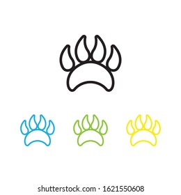 DOG print icon vector logo template