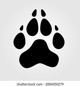 Dog ​​paw print. Vector Illustration