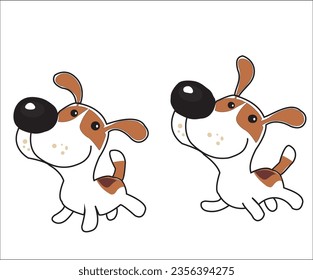 Dog Puppet tool Vector illustration
