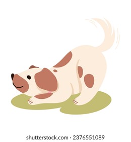 Dog Puppy with Cute Snout as Home Pet Animal Vector Illustration