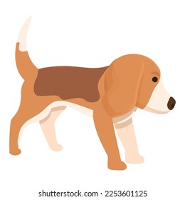 Dog puppy icon cartoon vector. Run animal. Cute canine