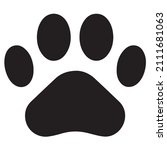Dog Puppy Pow vector illustration icon 