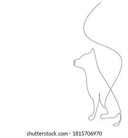 Dog and puppy silhouette on white background. Vector illustration