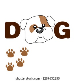 dog, puppy vector illustration for t-shirt print and other uses. Can be used for design of cards