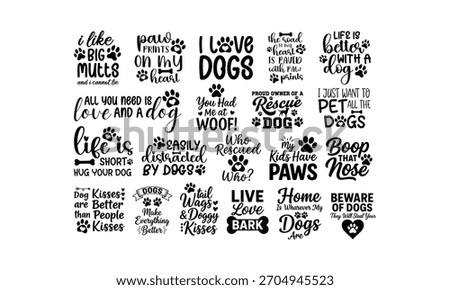 Dog Quote Bundle – Pet Lover Typography Designs
