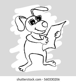 dog reading