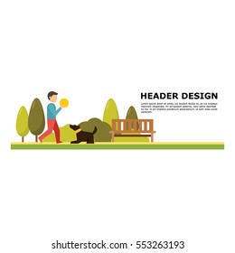 Dog related business header design
