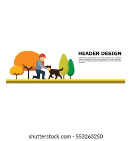 Dog related business header design