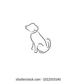 Dog Related - Simple Modern Dog Logo Template