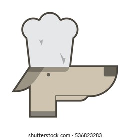 Dog restaurant.Dog-cook