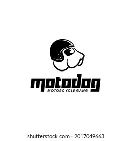 dog rider logo vector illustration