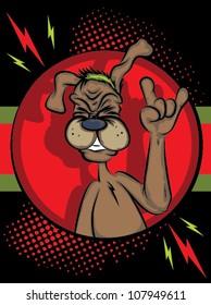 Dog Rocking Out/Rock and Roll Puppy