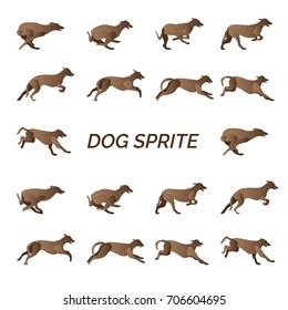 The Dog Running Sprite