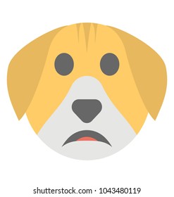 
A dog sad expression shown via smiley
