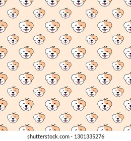 Dog seamless pattern
