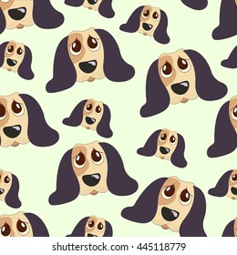 Dog seamless pattern