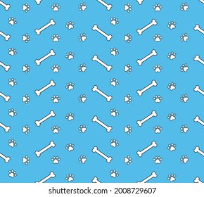 Dog seamless pattern background. design for pillow, print, fashion, clothing, fabric, gift wrap. Vector.