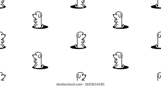 cão sem emenda padrão Beagle Golden Retriever sentado personagem filhote de cachorro