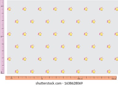dog seamless pattern color bone